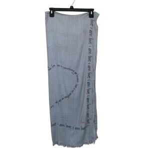 Alina Villasante I am Love Ivory Gray  30"x76"